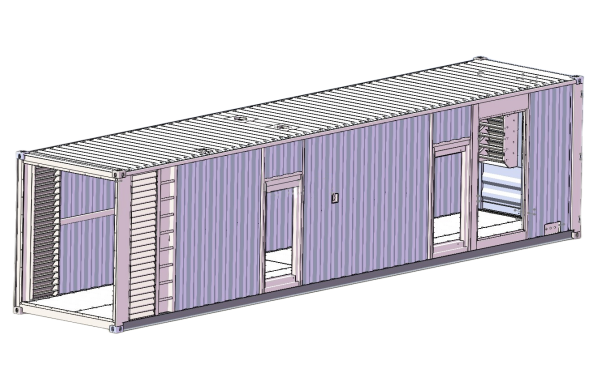 柴油發(fā)電機(jī)組集裝箱改裝焊接軸測(cè)圖（QSK60-G3）.png