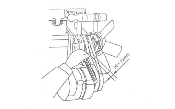 風(fēng)扇皮帶的調(diào)整-柴油發(fā)電機(jī)組.png