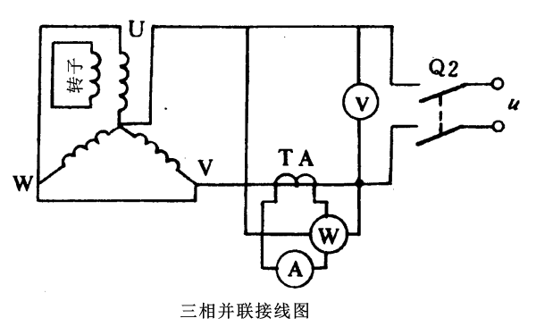 發(fā)電機(jī)零序電抗三相并聯(lián)試驗(yàn)接線圖.png