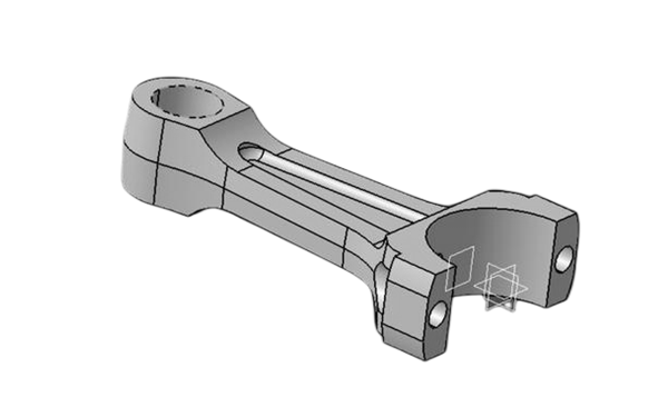 連桿桿身三維建模圖-柴油發(fā)電機(jī)組.png