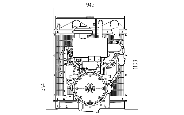 QSB5.9-G30東風(fēng)康明斯發(fā)動(dòng)機(jī)外形尺寸后視圖.png