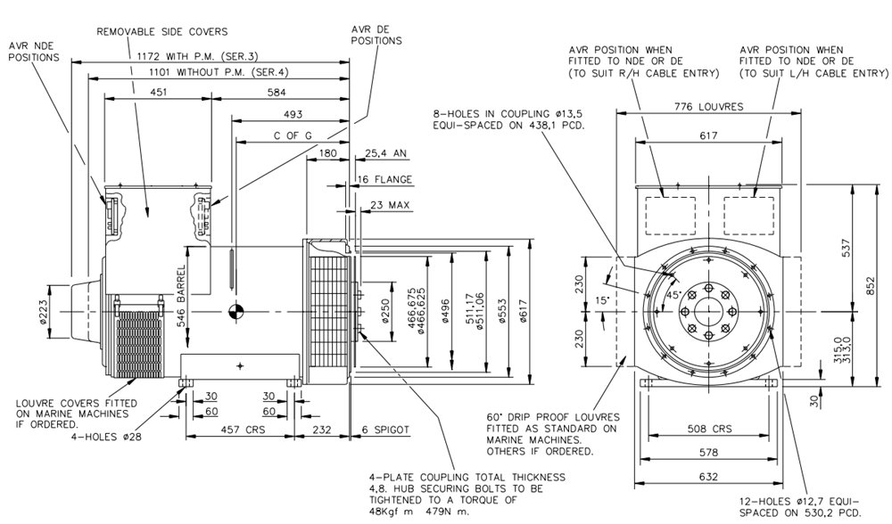 HCI444D斯坦福發(fā)電機(jī)外形圖紙.png