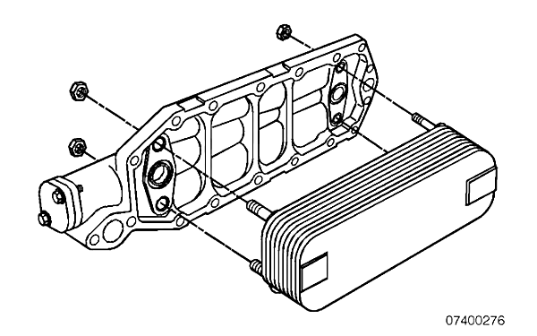 機(jī)油冷卻器總成上的螺母拆卸.png