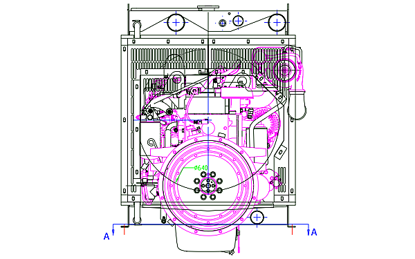 QSB5.9-G2東風(fēng)康明斯發(fā)動(dòng)機(jī)外形尺寸后視圖.png