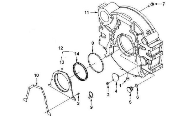 飛輪殼-6BT5.9G2康明斯柴油發(fā)電機(jī)組零件圖.png