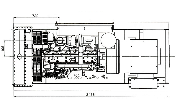 C175D5康明斯柴油發(fā)電機(jī)組外形尺寸平面圖.png