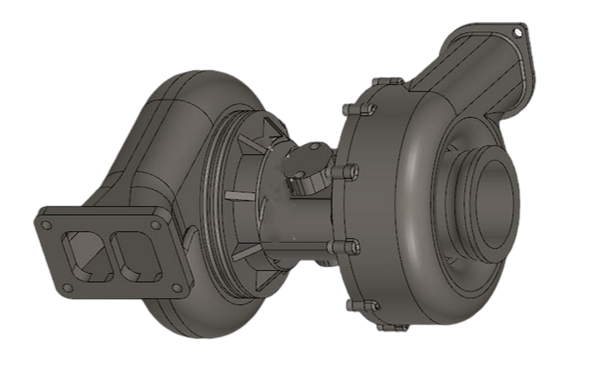 渦輪增壓器等軸視圖-柴油發(fā)電機組.png