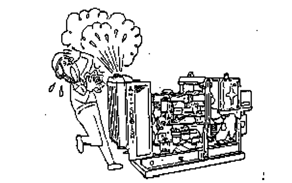 柴油發(fā)電機運轉(zhuǎn)時散熱器處于高溫.png