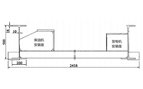 集裝箱柴油發(fā)電機(jī)組減震安裝結(jié)構(gòu)圖.png