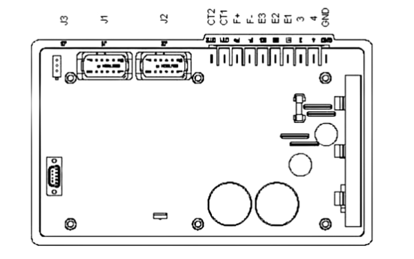 發(fā)電機電壓板DVR2000E后面板接線端子.png