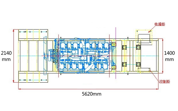 KTA50-GS8康明斯柴油發(fā)電機組平面尺寸圖.png