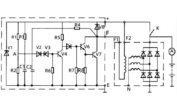 充電機(jī)電子式調(diào)節(jié)器電路圖-柴油發(fā)電機(jī)組.png